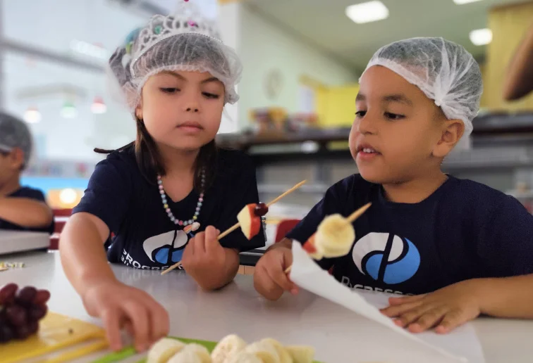 Conectando a alimentação ao aprendizado